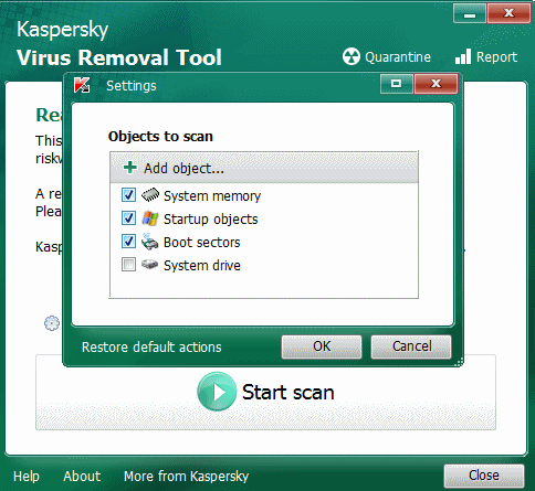 [安全防护] kaspersky virus removal tool 免费卡巴斯基扫毒软体下载