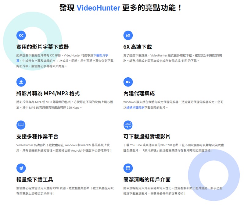 [教學] VideoHunter 支援 1000+ 以上影片音樂下載免轉檔專用軟體
