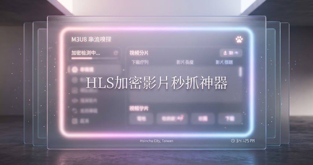 【猫抓串流下載教學】告別右鍵被鎖！HLS 加密影片秒抓神器：m3u8 一鍵轉 MP4 免裝軟體全攻略
